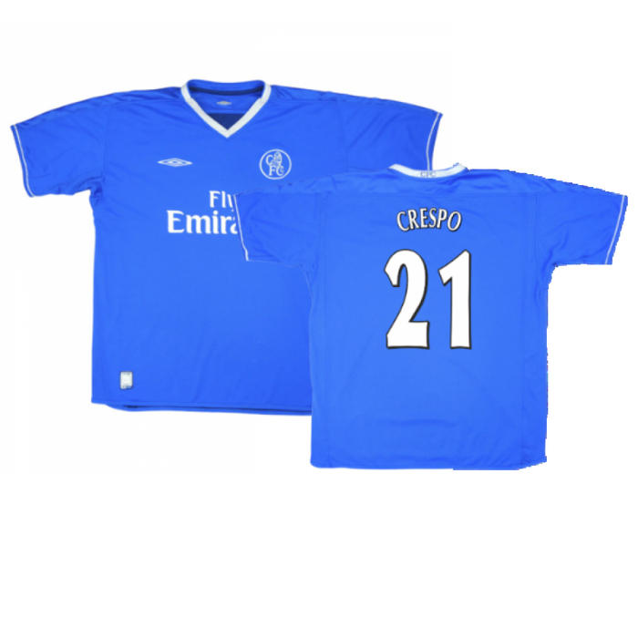 Chelsea 2003-05 Home Shirt (S) (Very Good) (Crespo 21)