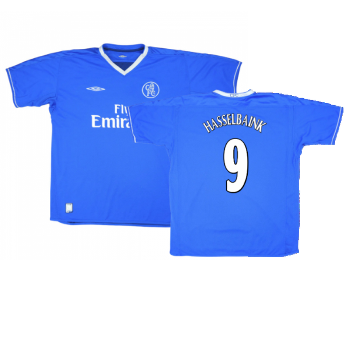 Chelsea 2003-05 Home Shirt (XXL) (Excellent) (Hasselbaink 9)