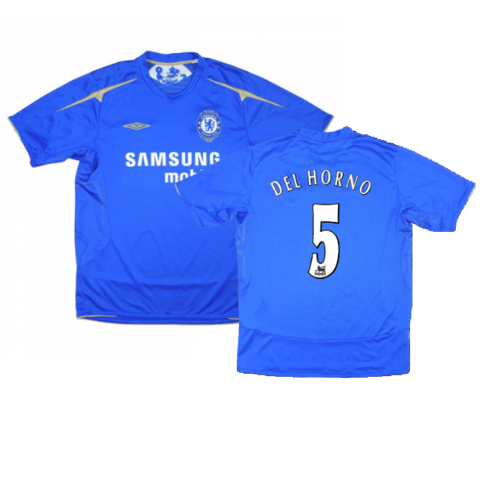 Chelsea 2005-06 Home (XL)  (Del Horno 5) (Excellent)