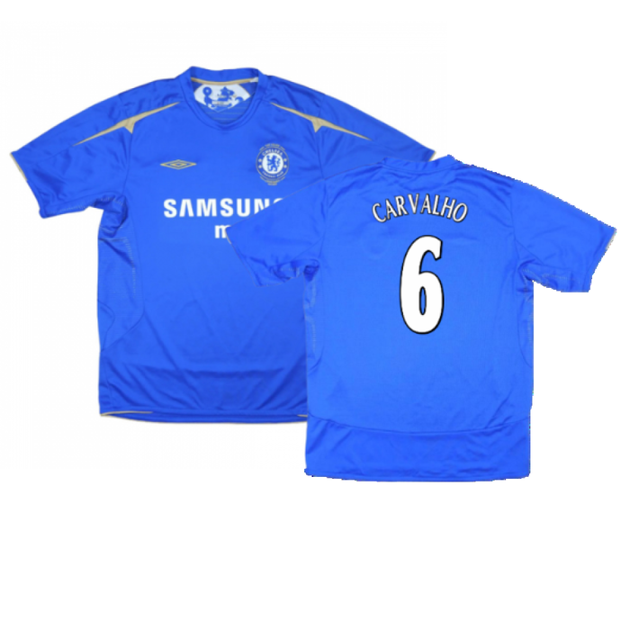 Chelsea 2005-06 Home Shirt (S) (Mint) (Carvalho 6)