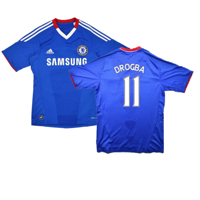 Chelsea 2010-11 Home Shirt (S) Ivanovic #2 (Excellent) (Drogba 11)