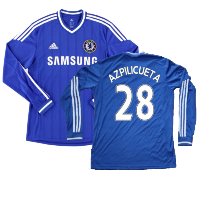 Chelsea 2013-14 Long Sleeve Home Shirt (S) (Excellent) (Azpilicueta 28)