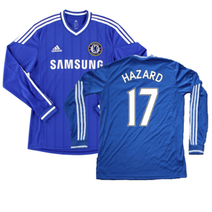 Chelsea 2013-14 Long Sleeve Home Shirt (S) (Excellent) (Hazard 17)_0