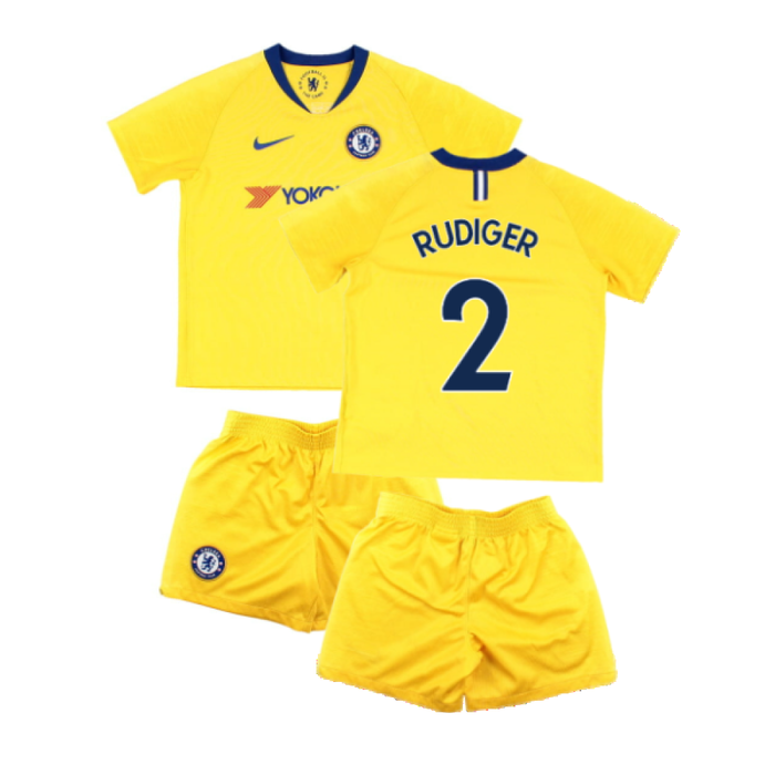 Chelsea 2018-19 Away Mini Kit (4-5y) (Rudiger 2) (Very Good)