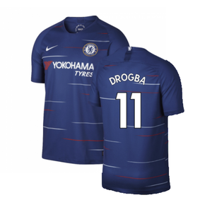 Chelsea 2018-19 Home Shirt (S) (Mint) (Drogba 11)_0