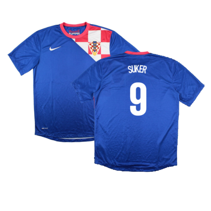 Croatia 2012-14 Away Shirt (S) (Very Good) (Suker 9)