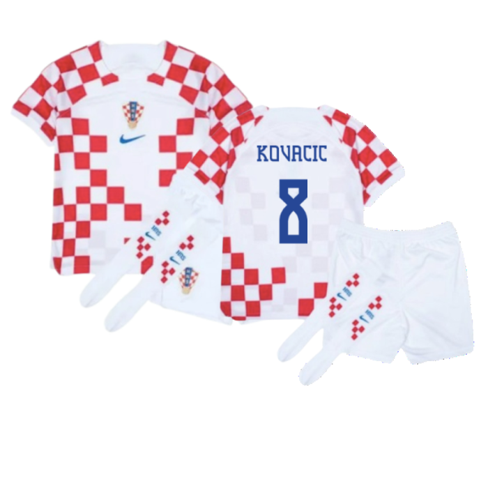 Croatia 2022-2023 Home Mini Kit (6-7y) (BNWT) (Kovacic 8)