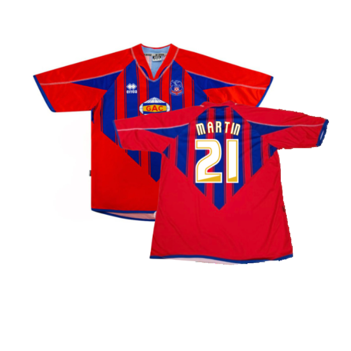 Crystal Palace 2007-08 Home Shirt (S) (Good) (Martin 21)