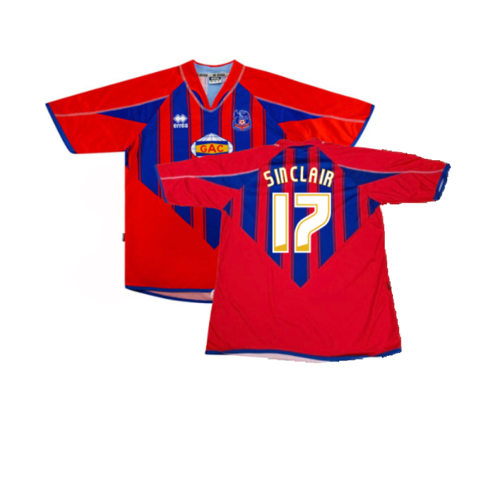 Crystal Palace 2007-08 Home Shirt (S) (Good) (Sinclair 17)