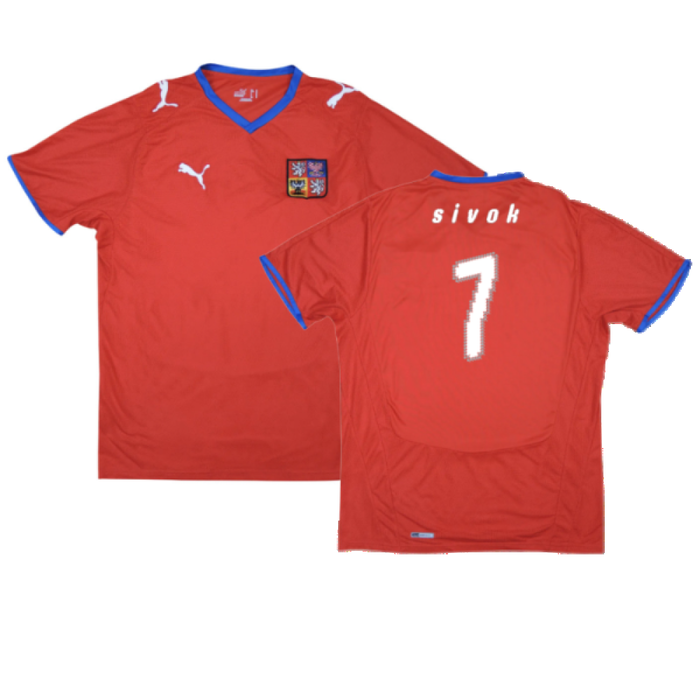 Czech Republic 2008-10 Home Shirt (M) (Excellent) (Sivok 7)