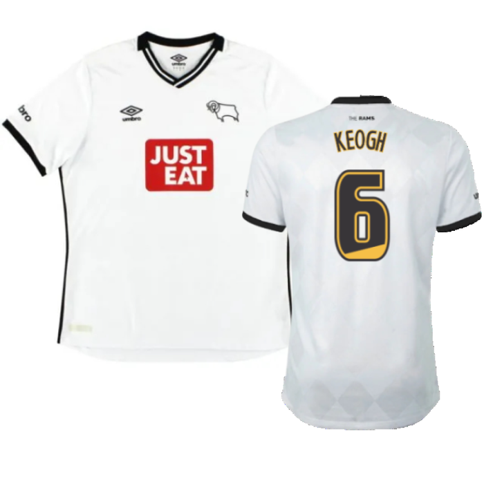 Derby County 2015-16 Home Shirt (M) (Very Good) (Keogh 6)