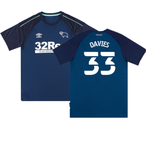 Derby County 2020-21 Away Shirt (S) (Mint) (Davies 33)_0