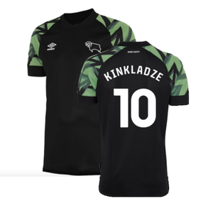 Derby County 2022-23 Away Shirt (Sponsorless) (XL) (Kinkladze 10) (Mint)_0