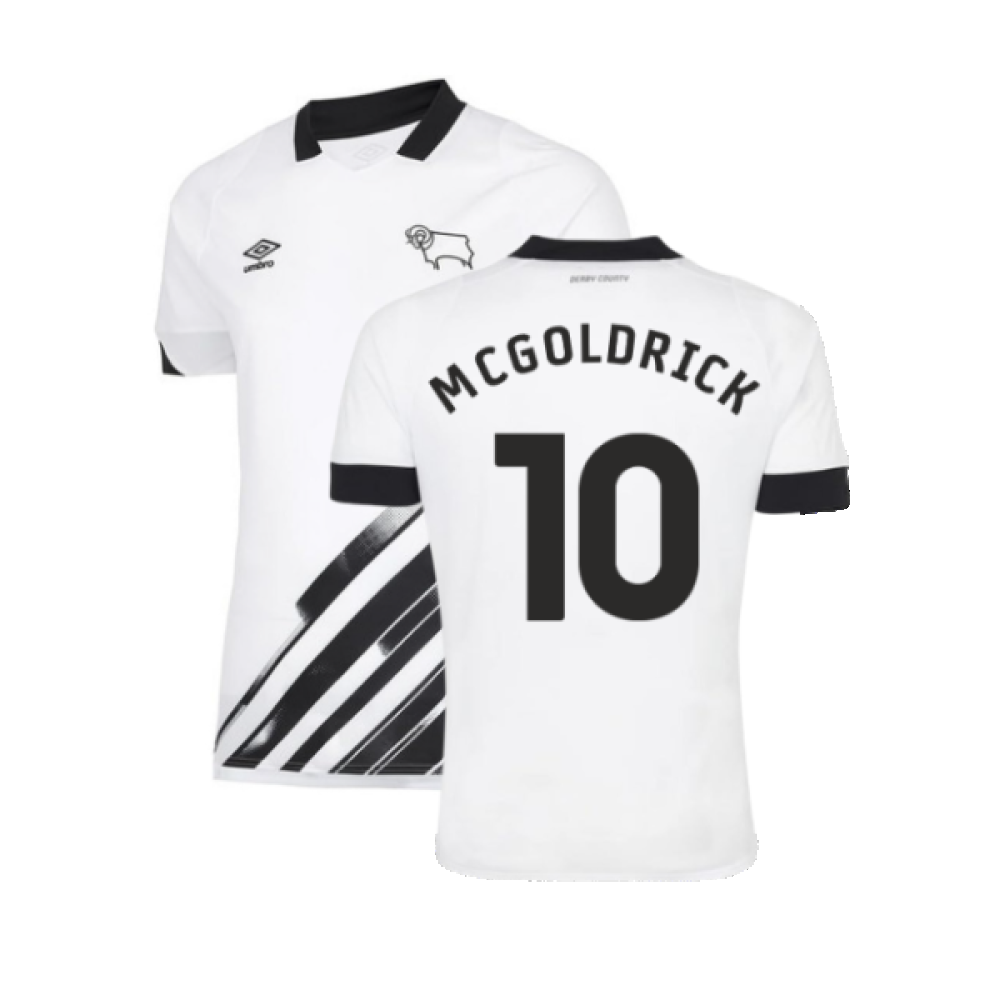 Derby County 2022-23 Home Shirt (Sponsorless) (L) (McGoldrick 10) (Mint)_0