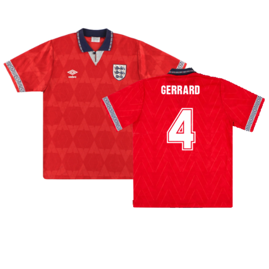 England 1990-92 Away Shirt (XL) (Excellent) (Gerrard 4)_0
