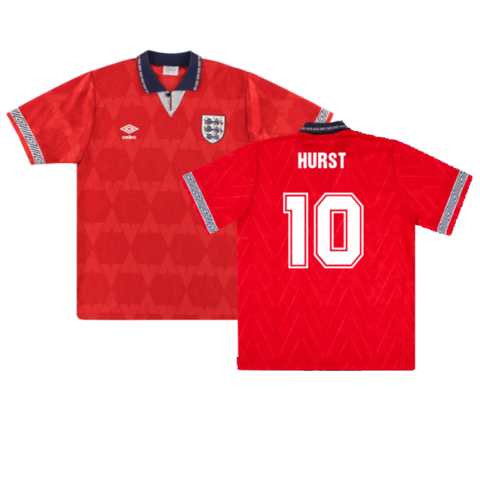 England 1990-92 Away Shirt (Excellent) (Hurst 10)