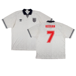 England 1990-92 Home Shirt (L) (Excellent) (Keegan 7)_0