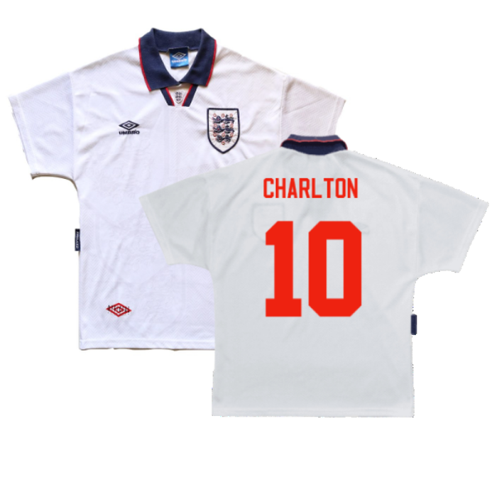 England 1993-1995 Home Shirt (L) (Good) (Charlton 10)