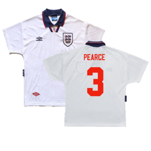 England 1993-1995 Home Shirt (L) (Good) (Pearce 3)_0