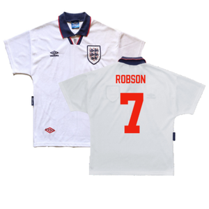 England 1993-1995 Home Shirt (XL) (Very Good) (Robson 7)_0