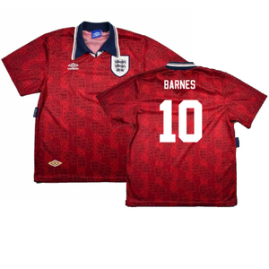 England 1993-95 Away Shirt (Very Good) (Barnes 10)_0