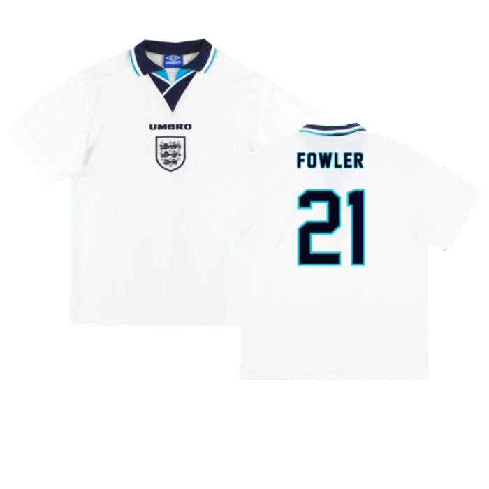 England 1995-97 Home Shirt (XL) (Excellent) (Fowler 21)