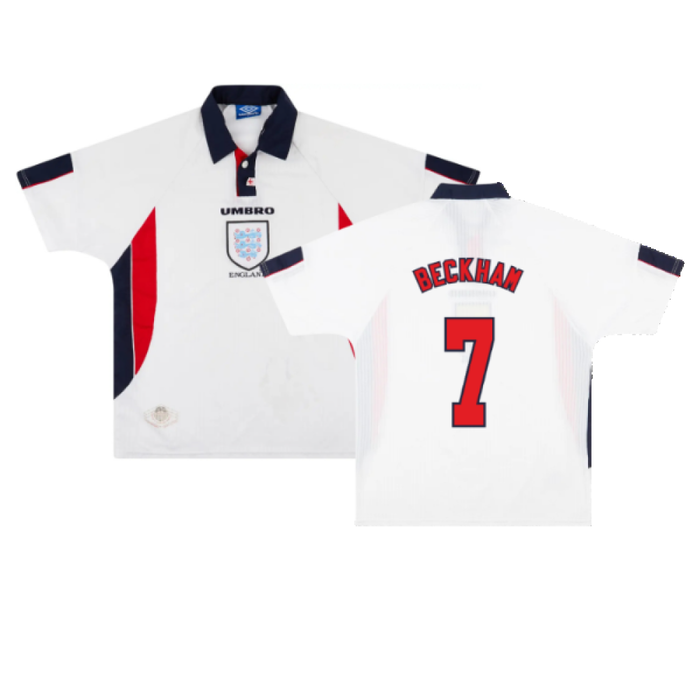 England 1997-99 Home Shirt (XL) (Excellent) (BECKHAM 7)