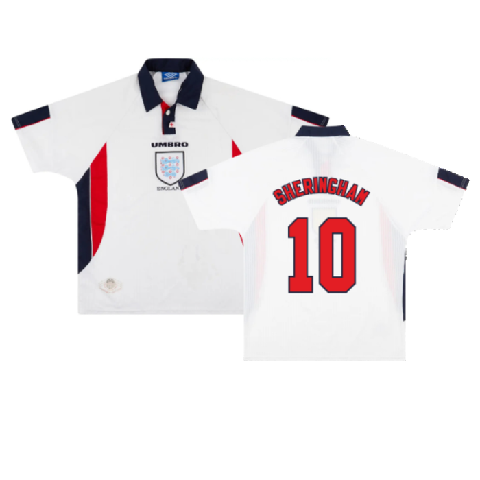 England 1997-99 Home Shirt (XL) (Excellent) (SHERINGHAM 10)