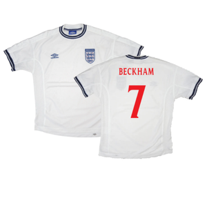 England 1999-01 Home Shirt (Very Good) (Beckham 7)_0