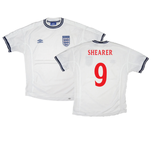 England 1999-01 Home Shirt (Fair) (Shearer 9)_0