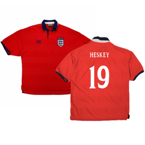 England 2000-01 Away Shirt (XL) (Very Good) (Heskey 19)_0