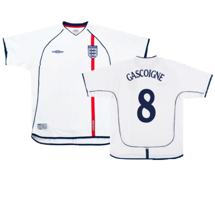 England 2001-03 Home (XL) (Excellent) (GASCOIGNE 8)