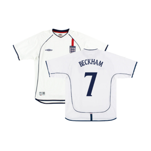 England 2001-03 Home Shirt (XXL) (Excellent) (Beckham 7)_0