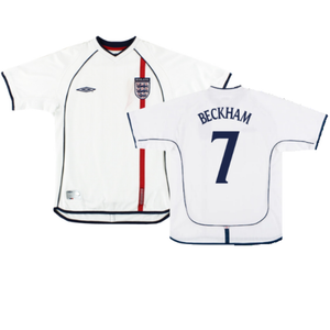 England 2001-03 Home Shirt (M) (Very Good) (Beckham 7)_0