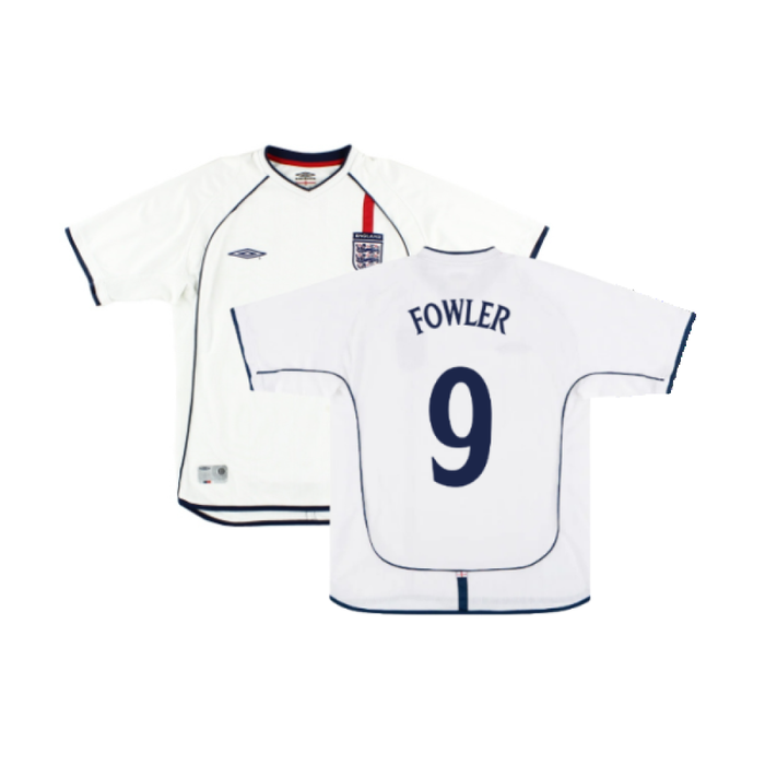 England 2001-03 Home Shirt (Fair) (Fowler 9)