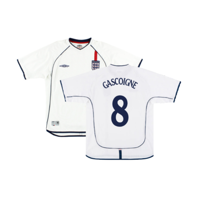 England 2001-03 Home Shirt (Fair) (GASCOIGNE 8)