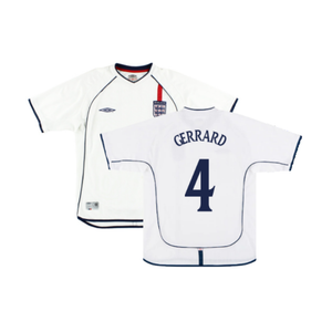 England 2001-03 Home Shirt (Good) (GERRARD 4)_0