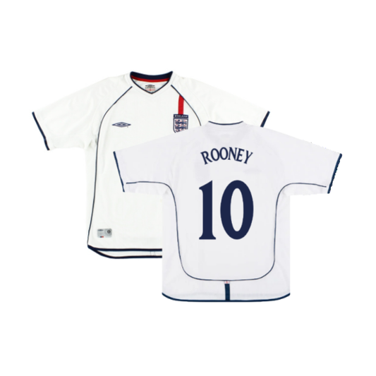 England 2001-03 Home Shirt (XXL) (Excellent) (ROONEY 10)_0
