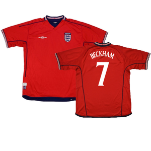 England 2002-04 Away Shirt (XL Boys 13) (Excellent) (Beckham 7)_0