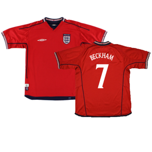 England 2002-04 Away Shirt (XXL) (Excellent) (Beckham 7)_0