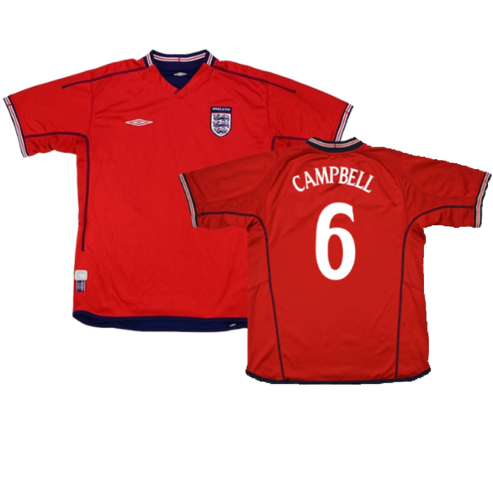 England 2002-04 Away Shirt (L) (Excellent) (Campbell 6)