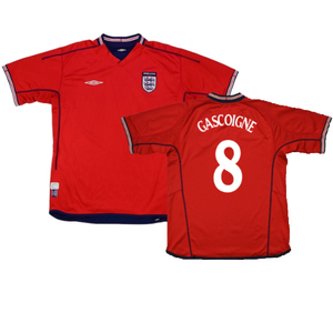 England 2002-04 Away Shirt (L) (Fair) (GASCOIGNE 8)_0