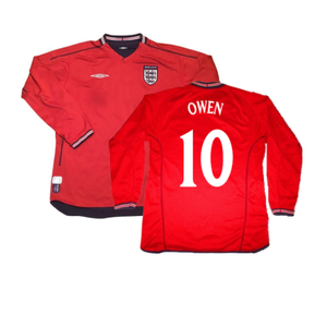 England 2002-04 Away Shirt LS (L) (Excellent) (OWEN 10)_0