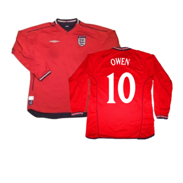 England 2006-08 Long Sleeve Away Shirt (Excellent) (OWEN 10)