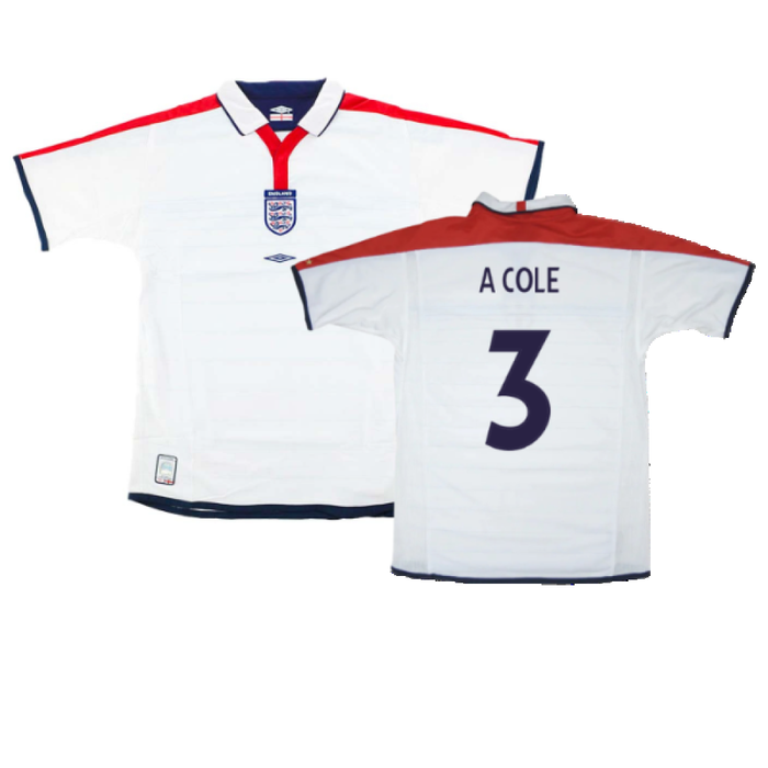 England 2003-05 Home (Excellent) (A Cole 3)