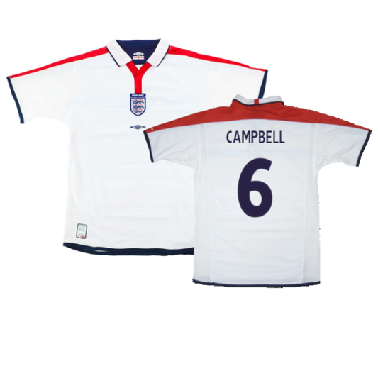 England 2003-05 Home Shirt (XXL) (Very Good) (Campbell 6)_0