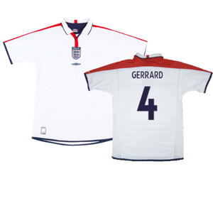 England 2003-05 Home Shirt (XL) (Very Good) (Gerrard 4)_0