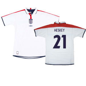 England 2003-05 Home Shirt (XL) (Very Good) (Heskey 21)_0