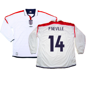 England 2003-05 Home L/S (M) (Excellent) (P Neville 14)_0
