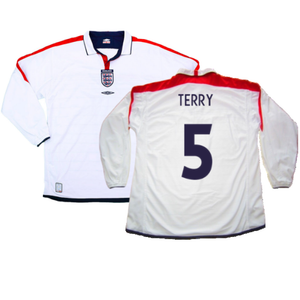 England 2003-05 Home L/S Shirt (M) (Excellent) (Terry 5)_0